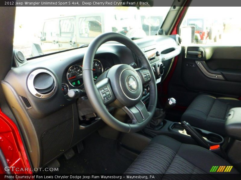 Deep Cherry Red Crystal Pearl / Black 2012 Jeep Wrangler Unlimited Sport S 4x4