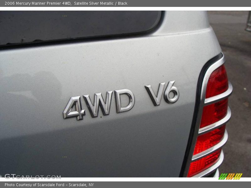 Satellite Silver Metallic / Black 2006 Mercury Mariner Premier 4WD