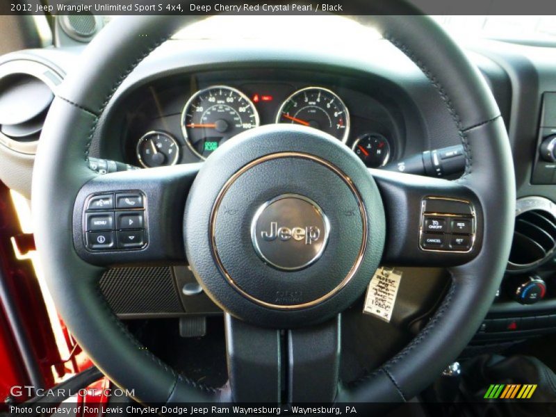 Deep Cherry Red Crystal Pearl / Black 2012 Jeep Wrangler Unlimited Sport S 4x4