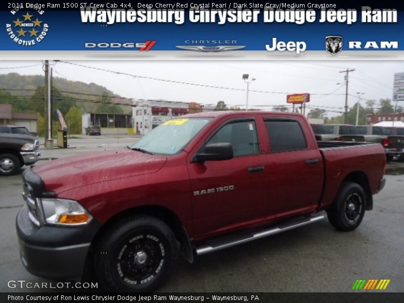 Deep Cherry Red Crystal Pearl / Dark Slate Gray/Medium Graystone 2011 Dodge Ram 1500 ST Crew Cab 4x4