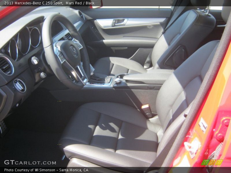 Mars Red / Black 2013 Mercedes-Benz C 250 Sport