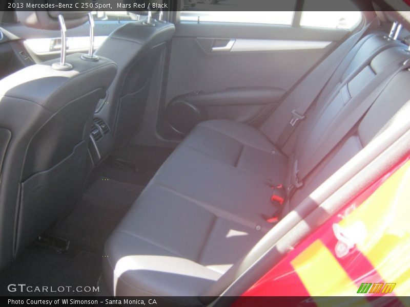 Mars Red / Black 2013 Mercedes-Benz C 250 Sport