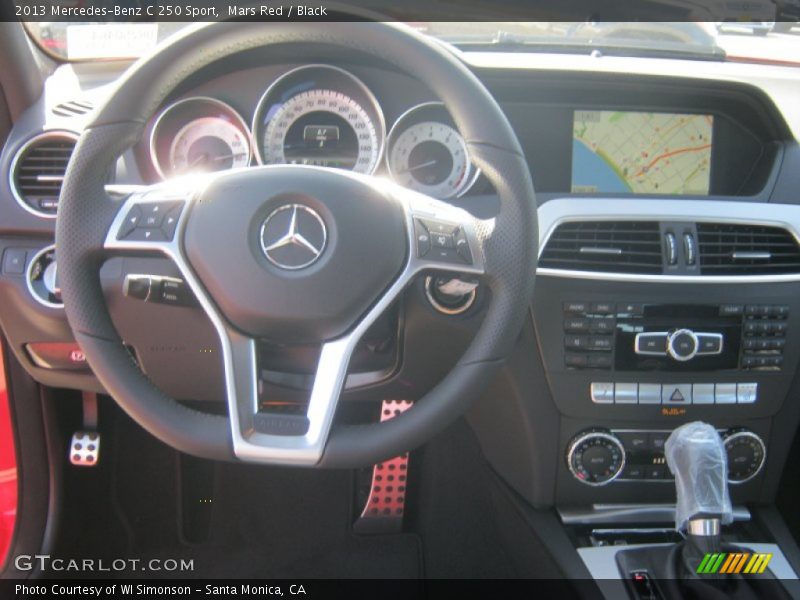 Mars Red / Black 2013 Mercedes-Benz C 250 Sport