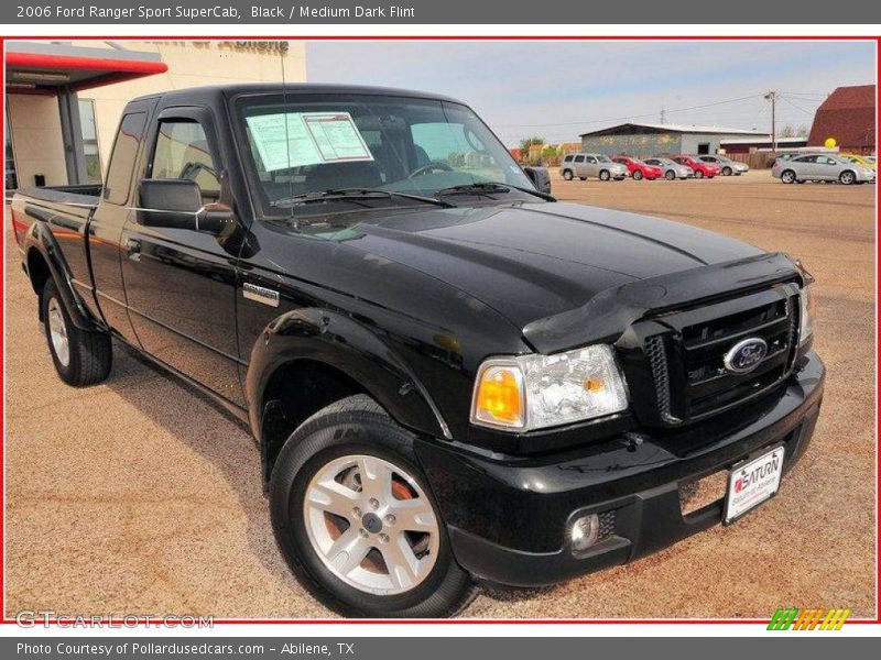 Black / Medium Dark Flint 2006 Ford Ranger Sport SuperCab