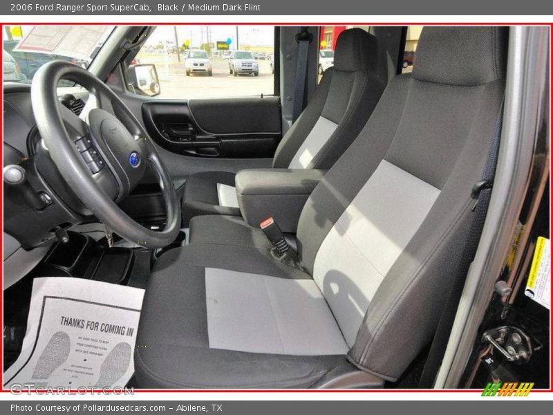 Black / Medium Dark Flint 2006 Ford Ranger Sport SuperCab