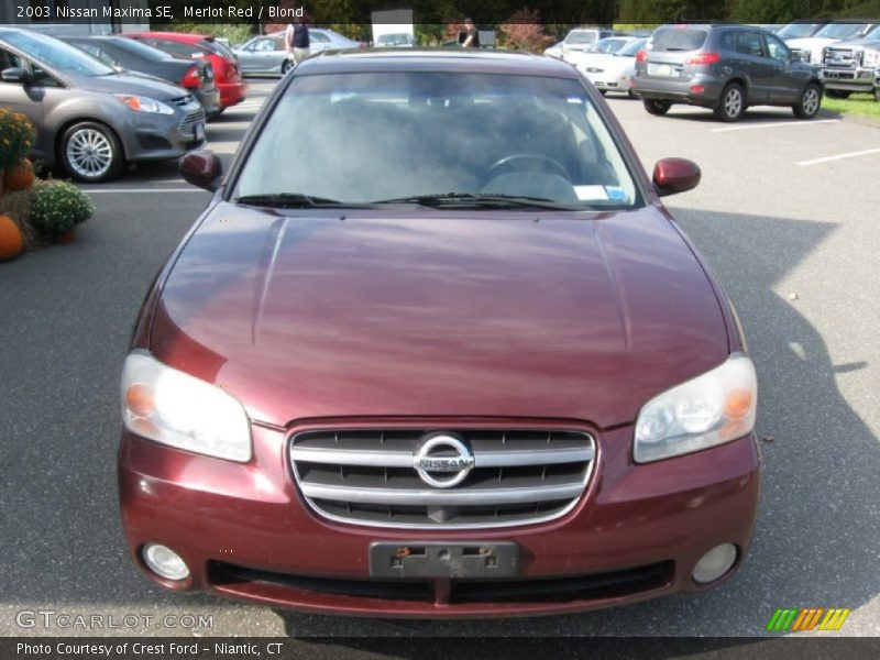 Merlot Red / Blond 2003 Nissan Maxima SE
