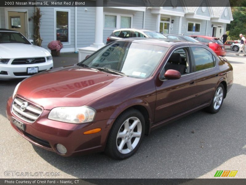 Merlot Red / Blond 2003 Nissan Maxima SE