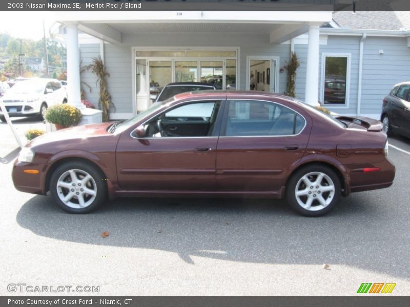 Merlot Red / Blond 2003 Nissan Maxima SE