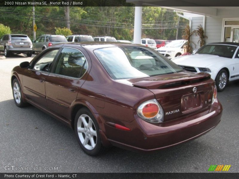 Merlot Red / Blond 2003 Nissan Maxima SE