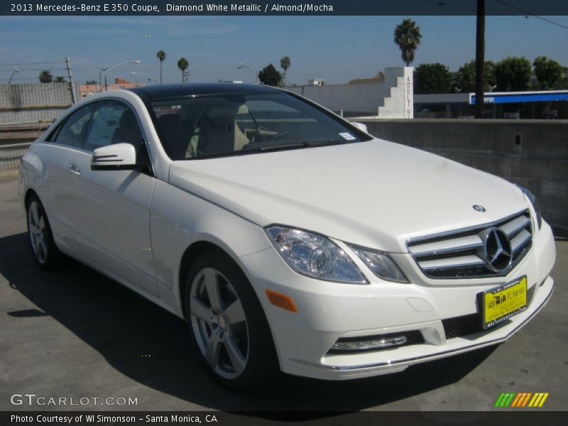 Diamond White Metallic / Almond/Mocha 2013 Mercedes-Benz E 350 Coupe