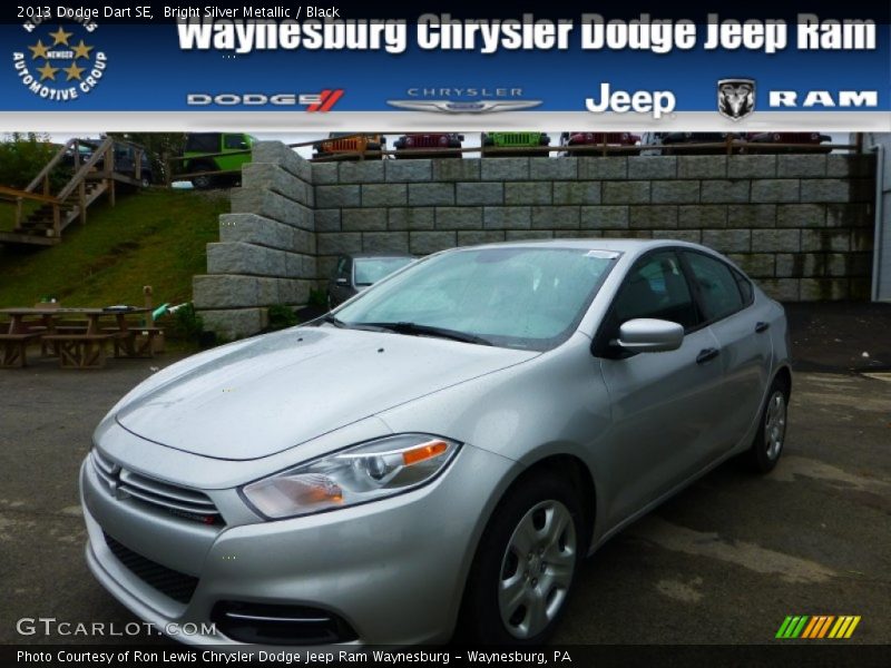 Bright Silver Metallic / Black 2013 Dodge Dart SE