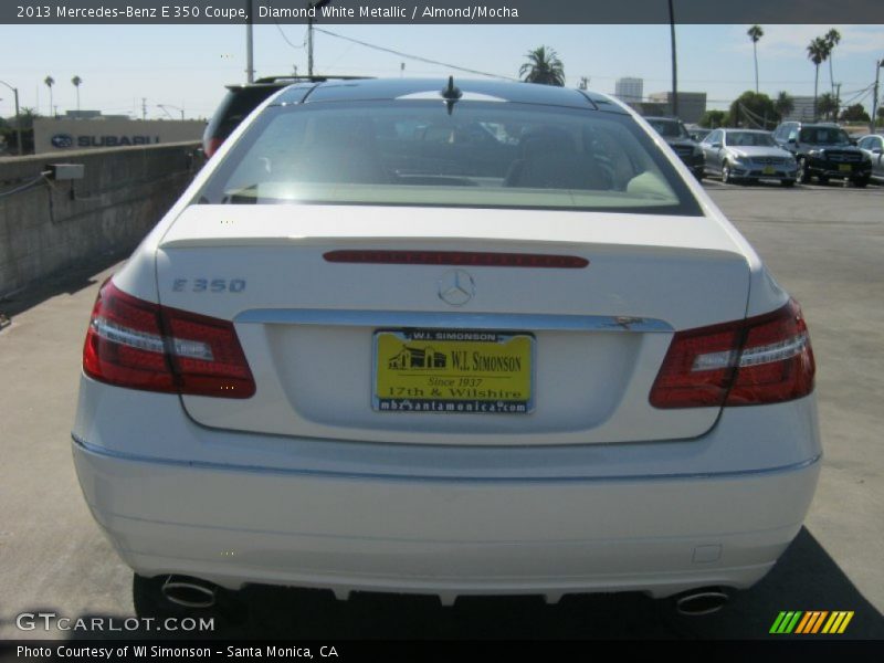 Diamond White Metallic / Almond/Mocha 2013 Mercedes-Benz E 350 Coupe
