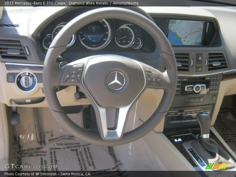 Diamond White Metallic / Almond/Mocha 2013 Mercedes-Benz E 350 Coupe