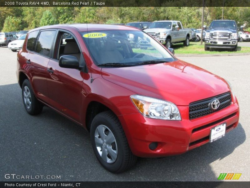 Barcelona Red Pearl / Taupe 2008 Toyota RAV4 4WD