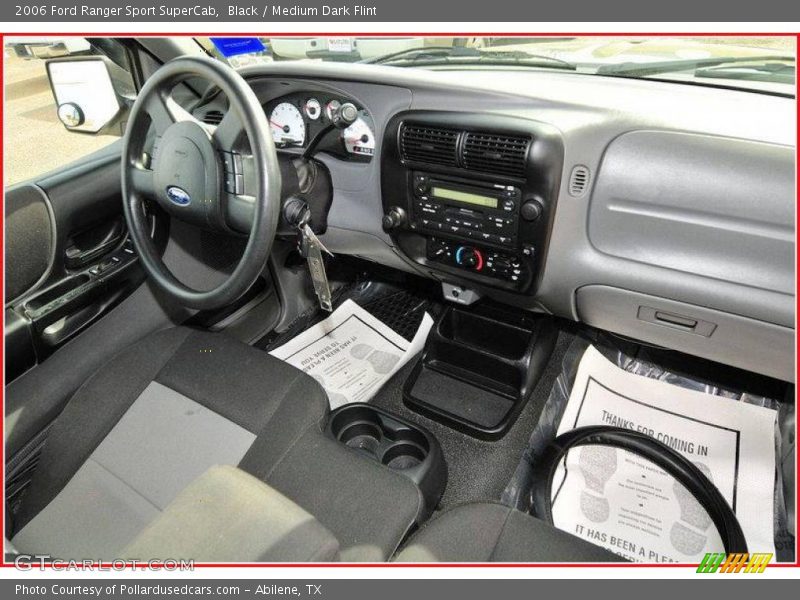 Black / Medium Dark Flint 2006 Ford Ranger Sport SuperCab