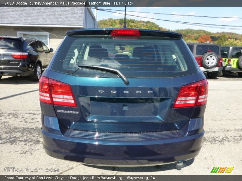 Fathom Blue Pearl / Black 2013 Dodge Journey American Value Package