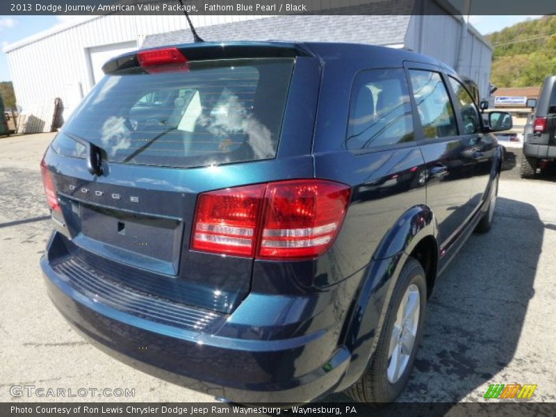 Fathom Blue Pearl / Black 2013 Dodge Journey American Value Package