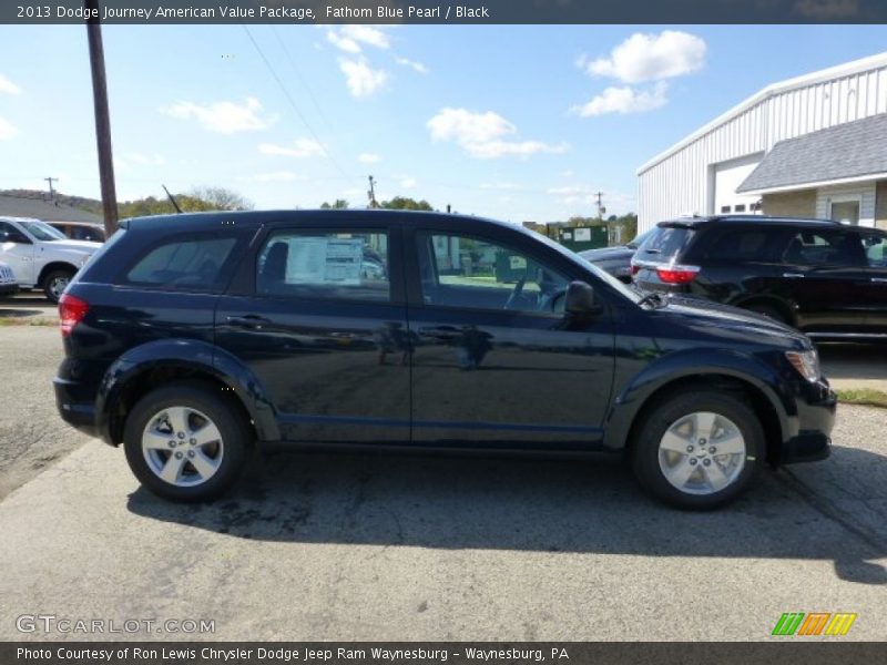 Fathom Blue Pearl / Black 2013 Dodge Journey American Value Package