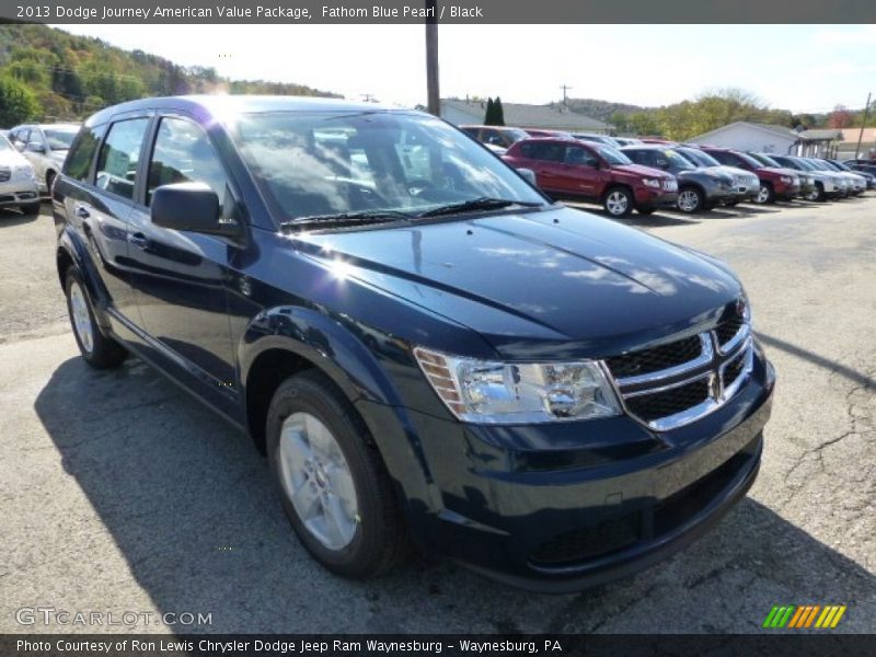 Fathom Blue Pearl / Black 2013 Dodge Journey American Value Package
