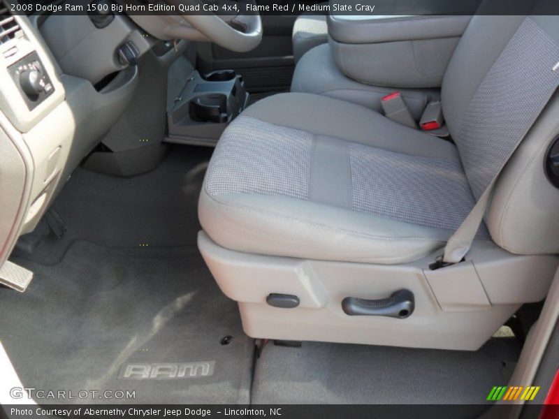 Flame Red / Medium Slate Gray 2008 Dodge Ram 1500 Big Horn Edition Quad Cab 4x4