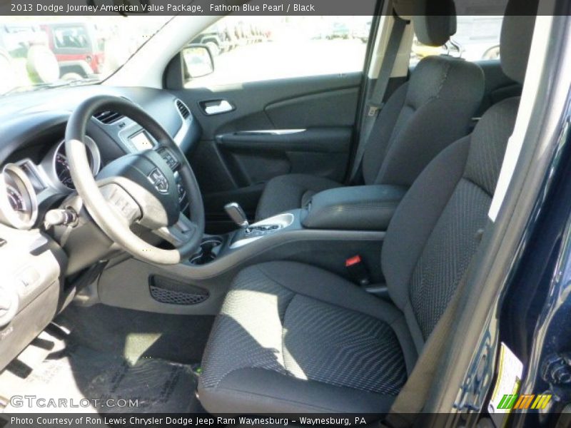 Front Seat of 2013 Journey American Value Package