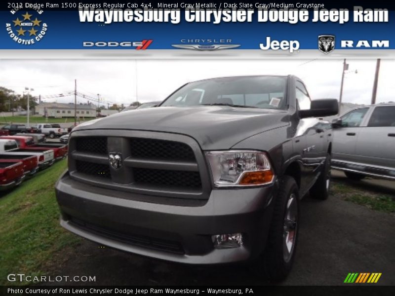 Mineral Gray Metallic / Dark Slate Gray/Medium Graystone 2012 Dodge Ram 1500 Express Regular Cab 4x4