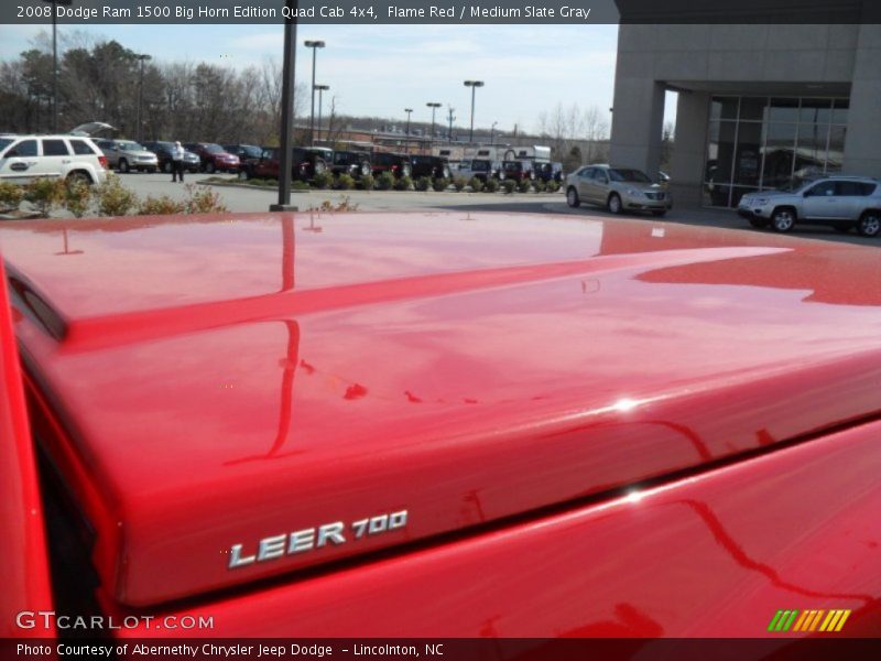 Flame Red / Medium Slate Gray 2008 Dodge Ram 1500 Big Horn Edition Quad Cab 4x4