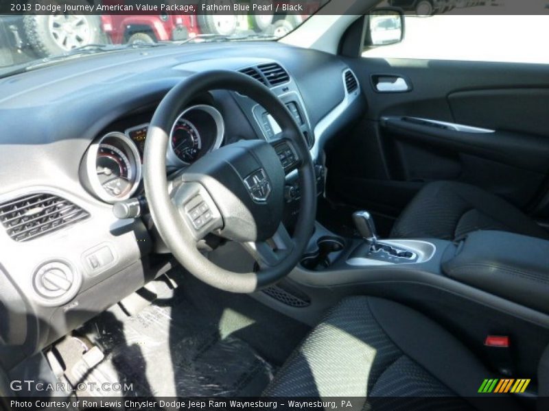 Fathom Blue Pearl / Black 2013 Dodge Journey American Value Package