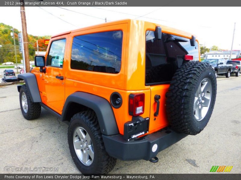 Crush Orange / Black/Dark Saddle 2012 Jeep Wrangler Rubicon 4X4