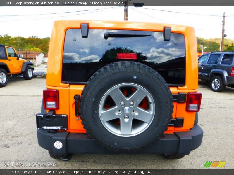 Crush Orange / Black/Dark Saddle 2012 Jeep Wrangler Rubicon 4X4