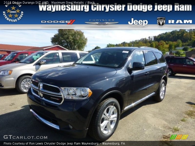 Maximum Steel Metallic / Black 2013 Dodge Durango SXT AWD