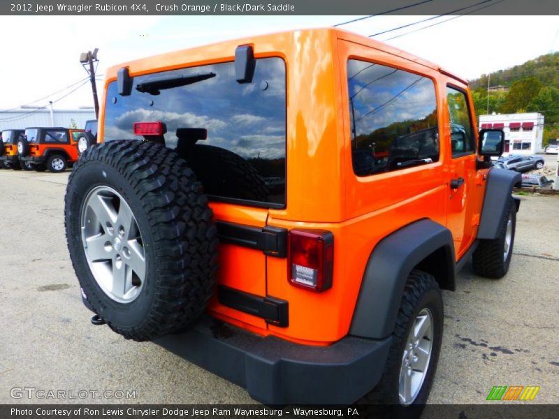 Crush Orange / Black/Dark Saddle 2012 Jeep Wrangler Rubicon 4X4
