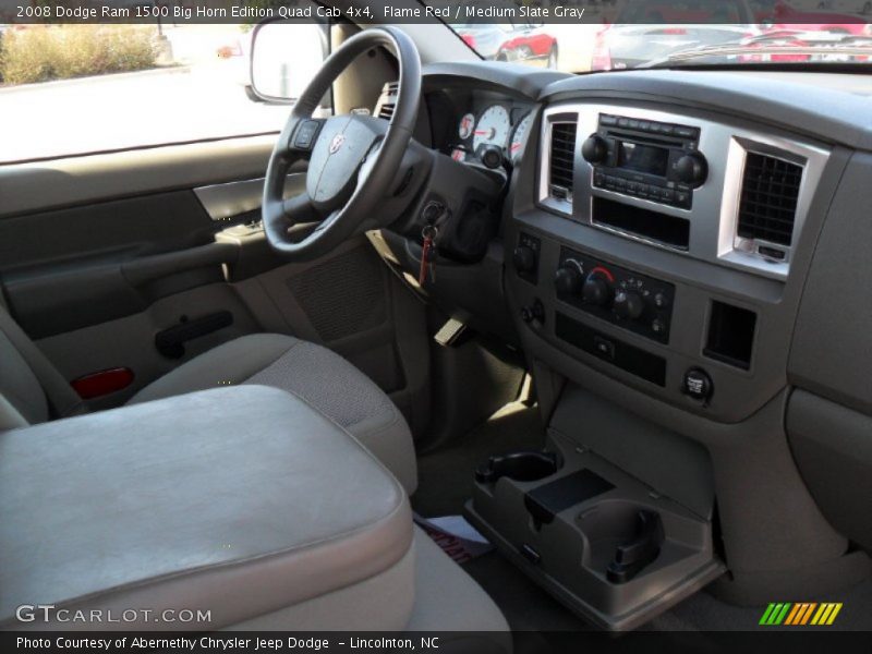 Flame Red / Medium Slate Gray 2008 Dodge Ram 1500 Big Horn Edition Quad Cab 4x4