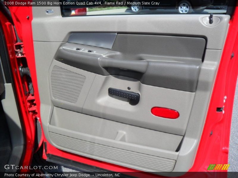 Flame Red / Medium Slate Gray 2008 Dodge Ram 1500 Big Horn Edition Quad Cab 4x4