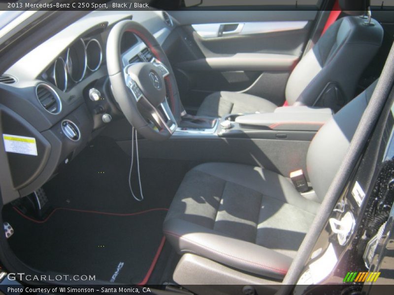 Black / Black 2013 Mercedes-Benz C 250 Sport