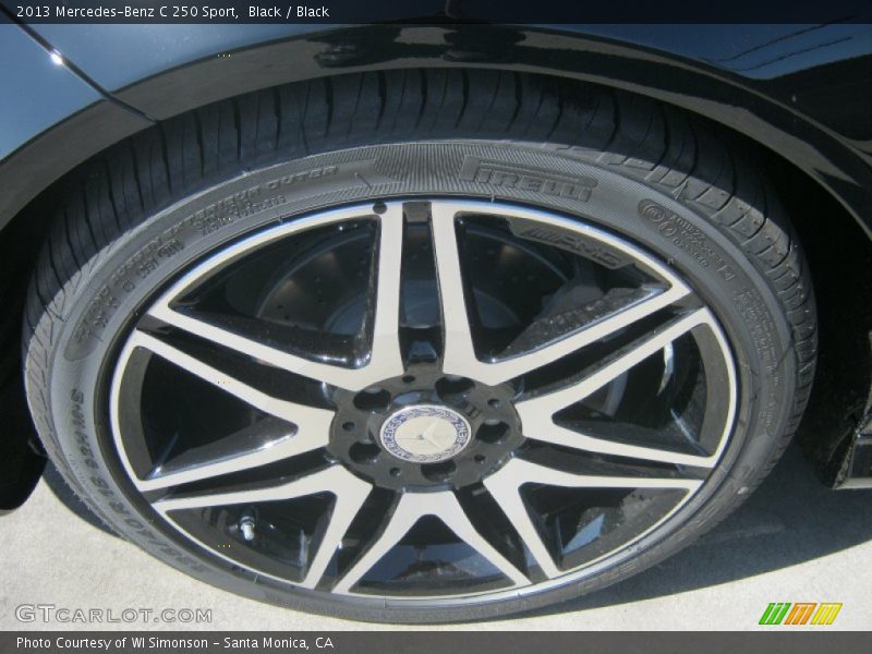 Black / Black 2013 Mercedes-Benz C 250 Sport