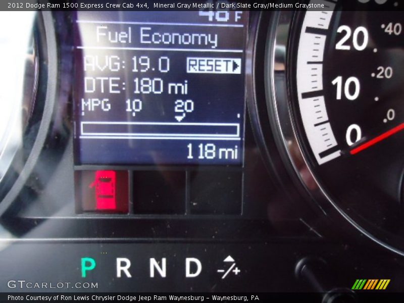 Mineral Gray Metallic / Dark Slate Gray/Medium Graystone 2012 Dodge Ram 1500 Express Crew Cab 4x4