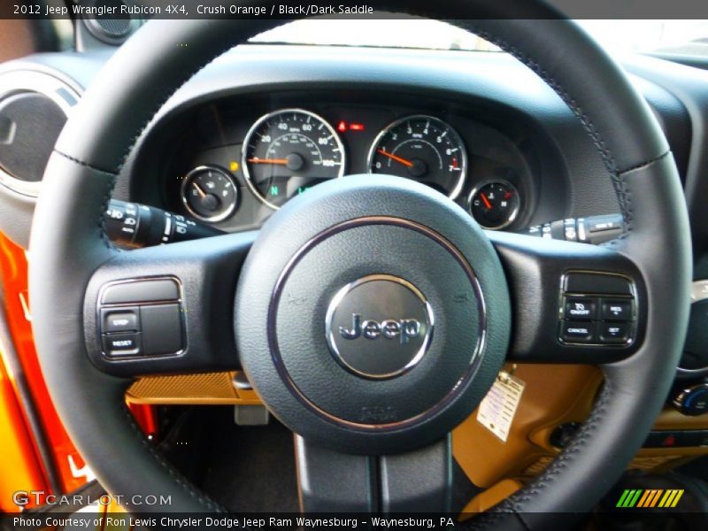 Crush Orange / Black/Dark Saddle 2012 Jeep Wrangler Rubicon 4X4