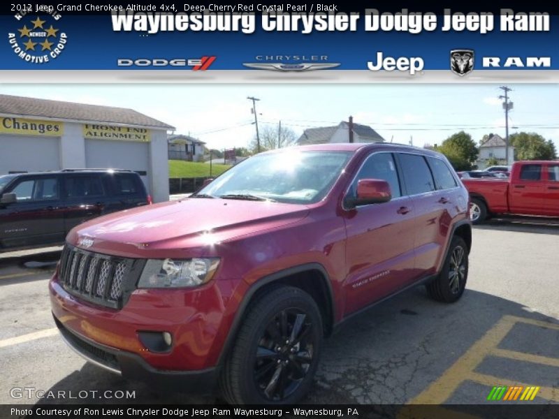 Deep Cherry Red Crystal Pearl / Black 2012 Jeep Grand Cherokee Altitude 4x4