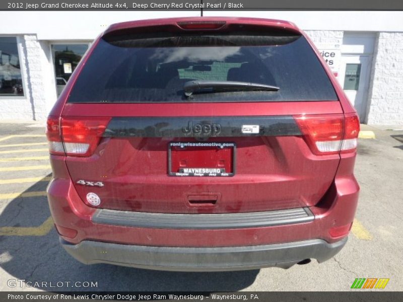 Deep Cherry Red Crystal Pearl / Black 2012 Jeep Grand Cherokee Altitude 4x4