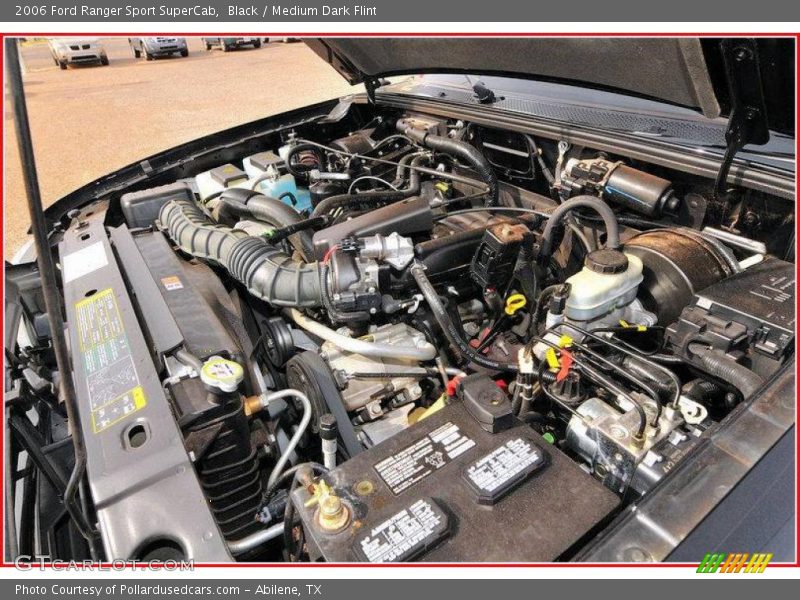 Black / Medium Dark Flint 2006 Ford Ranger Sport SuperCab
