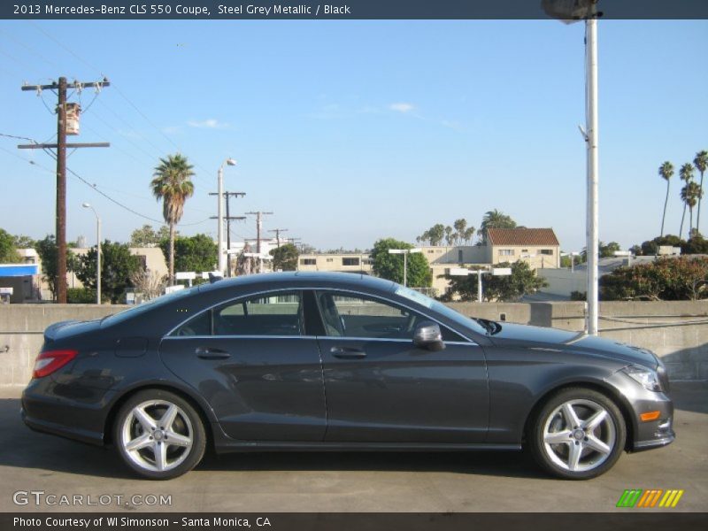 Steel Grey Metallic / Black 2013 Mercedes-Benz CLS 550 Coupe