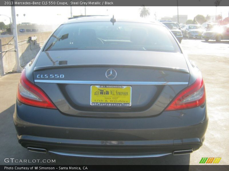 Steel Grey Metallic / Black 2013 Mercedes-Benz CLS 550 Coupe