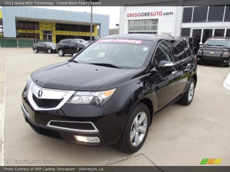 Crystal Black Pearl / Ebony 2011 Acura MDX Technology