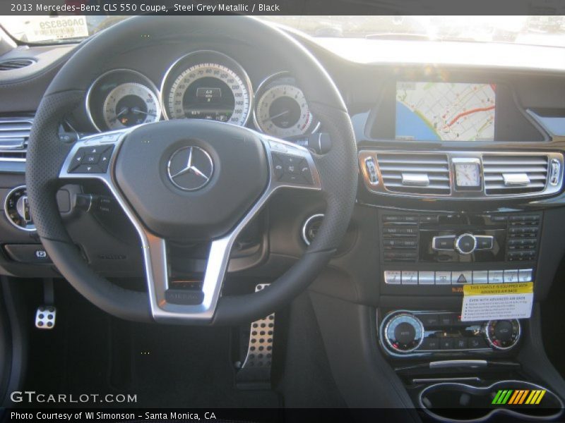 Steel Grey Metallic / Black 2013 Mercedes-Benz CLS 550 Coupe