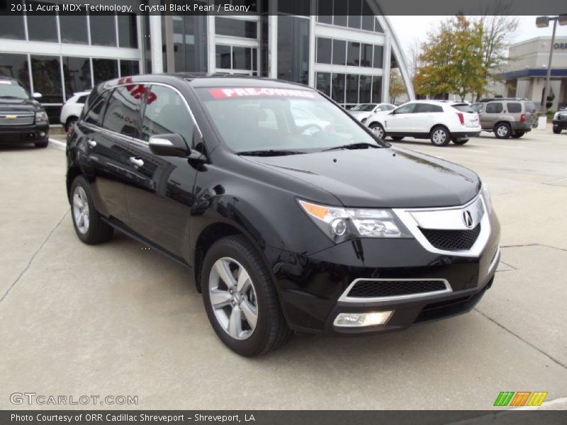 Crystal Black Pearl / Ebony 2011 Acura MDX Technology