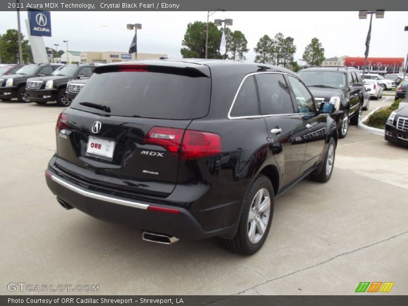 Crystal Black Pearl / Ebony 2011 Acura MDX Technology