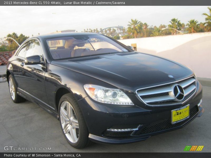 Lunar Blue Metallic / Cashmere/Savanna 2013 Mercedes-Benz CL 550 4Matic