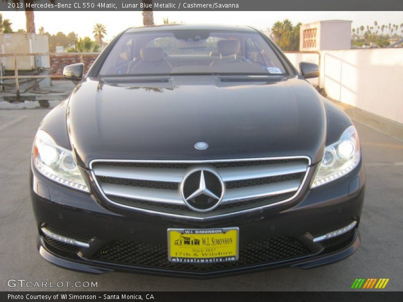 Lunar Blue Metallic / Cashmere/Savanna 2013 Mercedes-Benz CL 550 4Matic