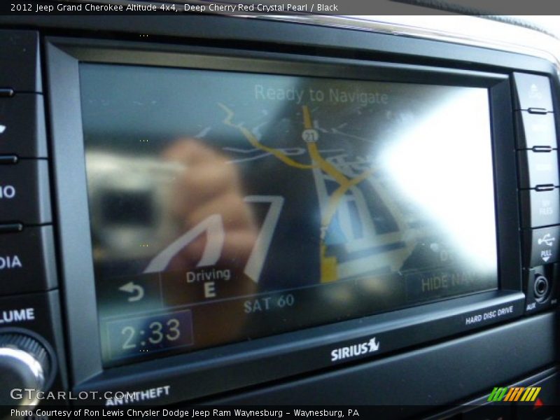 Deep Cherry Red Crystal Pearl / Black 2012 Jeep Grand Cherokee Altitude 4x4